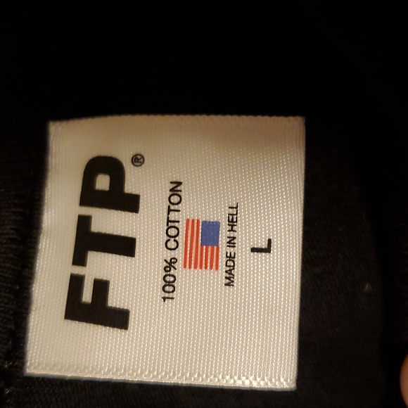 FTP Men's Hangman Black T-shirtin Black Size L - Picture 5 of 6